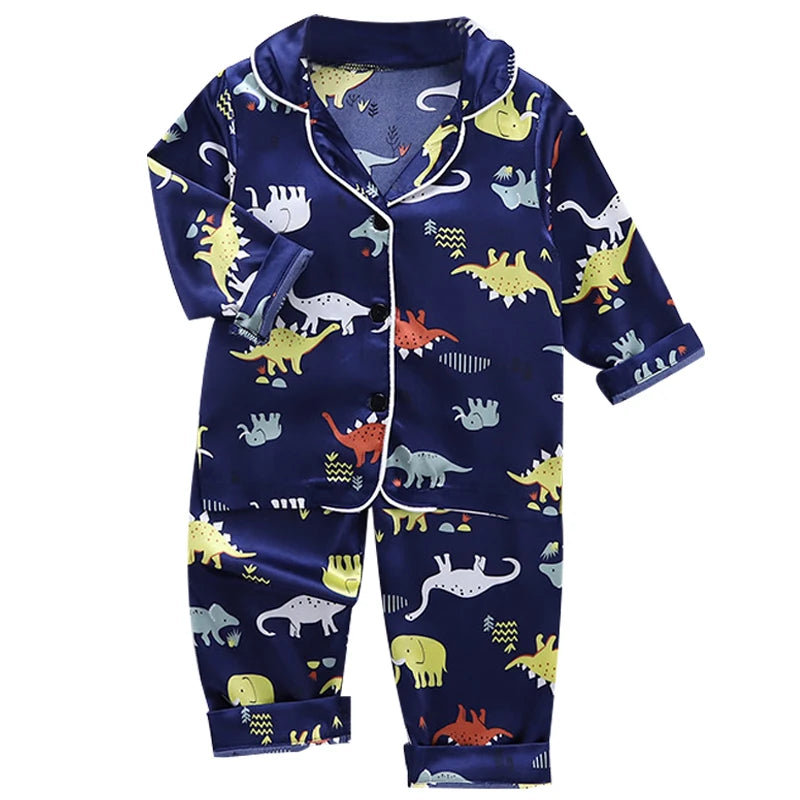 Pyjamas en soie pour enfants 0-4 ans