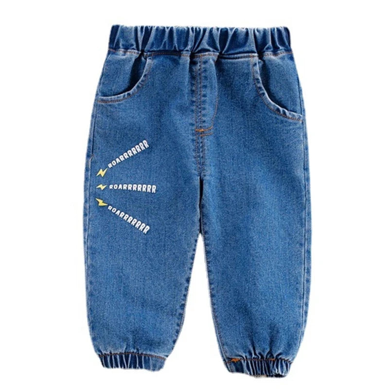 Jeans taille élastique pour enfants pour filles de 1 à 5 ans