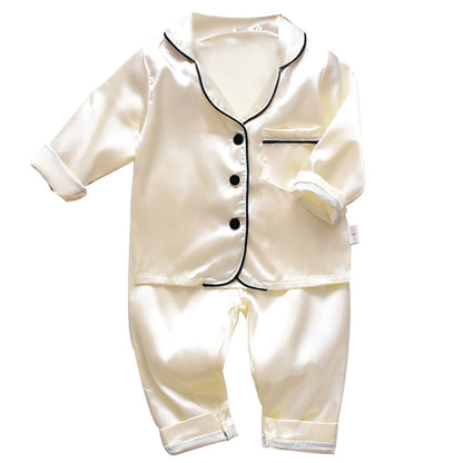 Pyjamas en soie pour enfants 0-4 ans