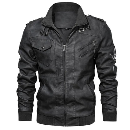 Veste en cuir pour hommes