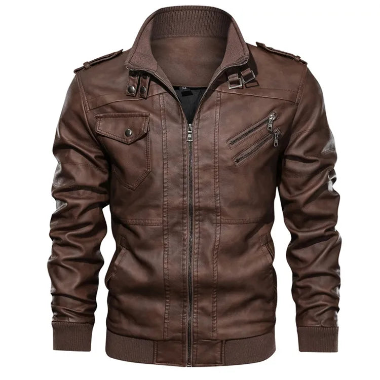 Veste en cuir pour hommes