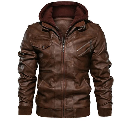 Veste en cuir pour hommes