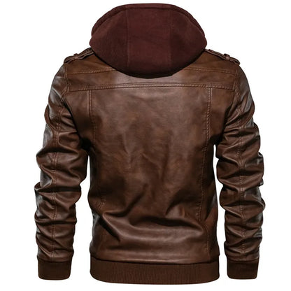 Veste en cuir pour hommes