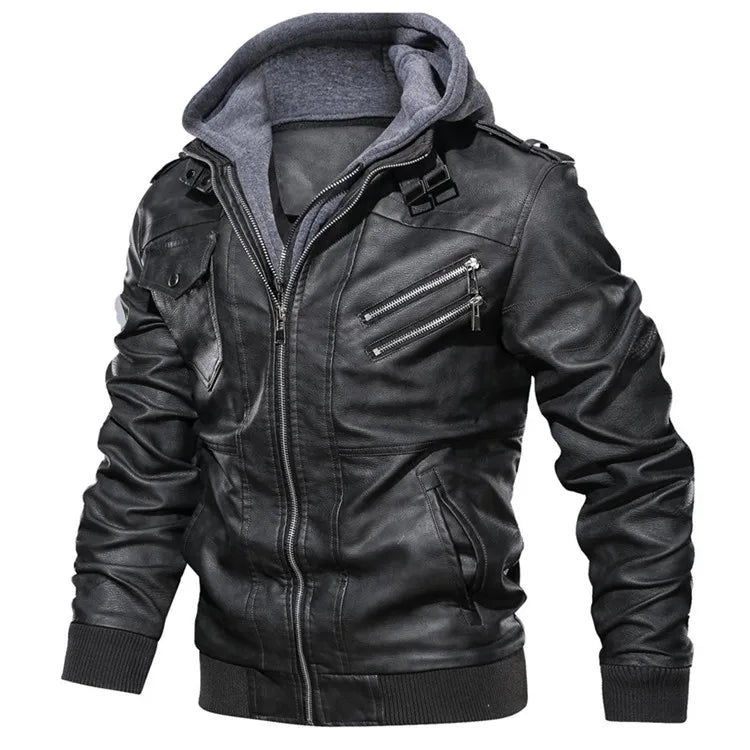 Veste en cuir pour hommes