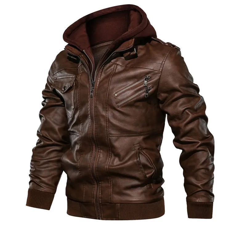 Veste en cuir pour hommes