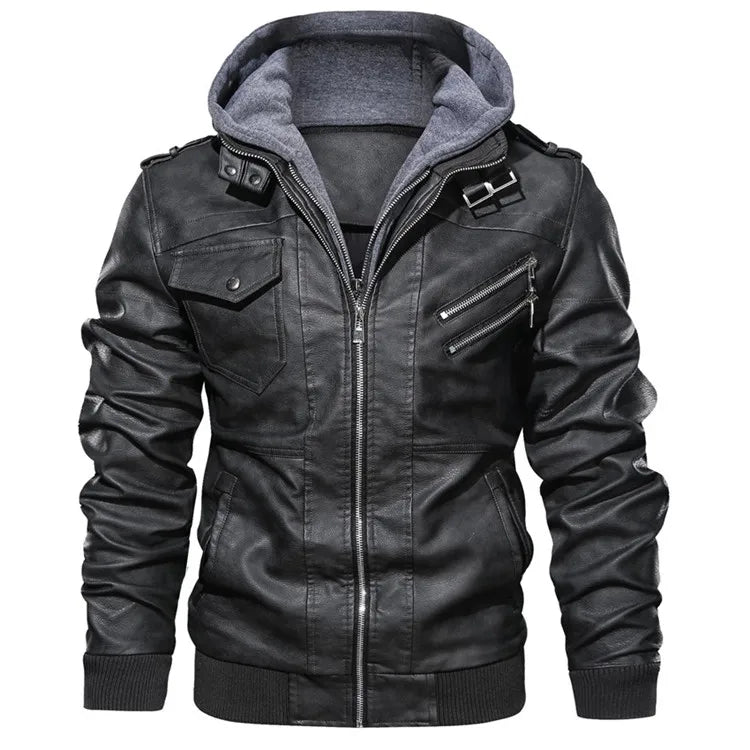 Veste en cuir pour hommes