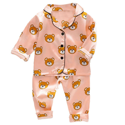 Pyjamas en soie pour enfants 0-4 ans