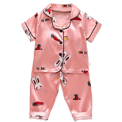 Pyjamas en soie pour enfants 0-4 ans