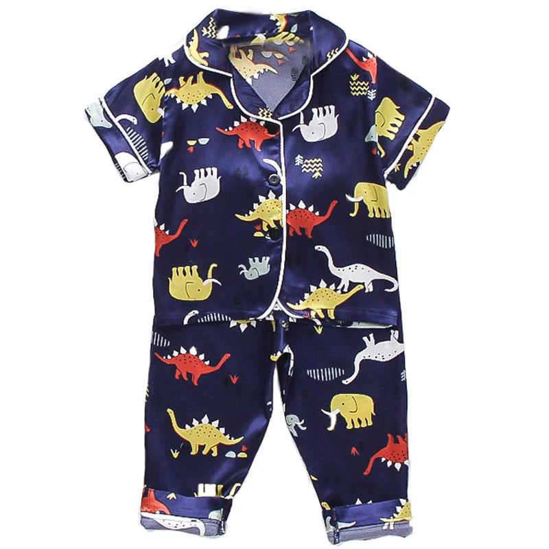 Pyjamas en soie pour enfants 0-4 ans