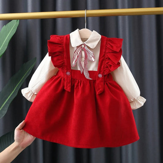 Ensemble chemise + jupe pour bébé fille de 6 mois à 3 ans