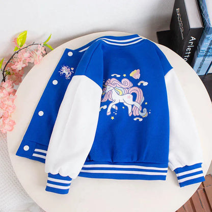 Cartoon jacket for girls 3-12 years old