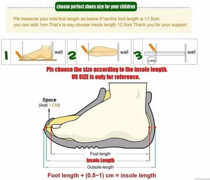 Chaussures pour enfants garçons en automne et en hiver