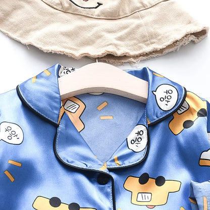 Pyjamas en soie pour enfants 0-4 ans