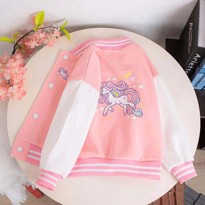 Cartoon jacket for girls 3-12 years old