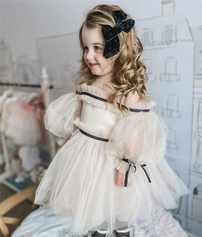 Robe de princesse classique pour fêtes pour filles de 1 à 14 ans