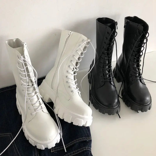 Bottines à lacets pour femme