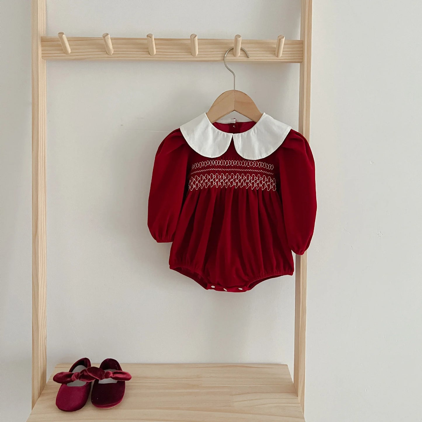 Red dress for baby girls from 3 months to 6 years