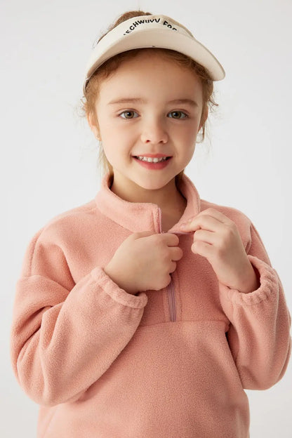 Ensemble de vêtements enfant en polaire pour garçons et filles de 1 à 5 ans