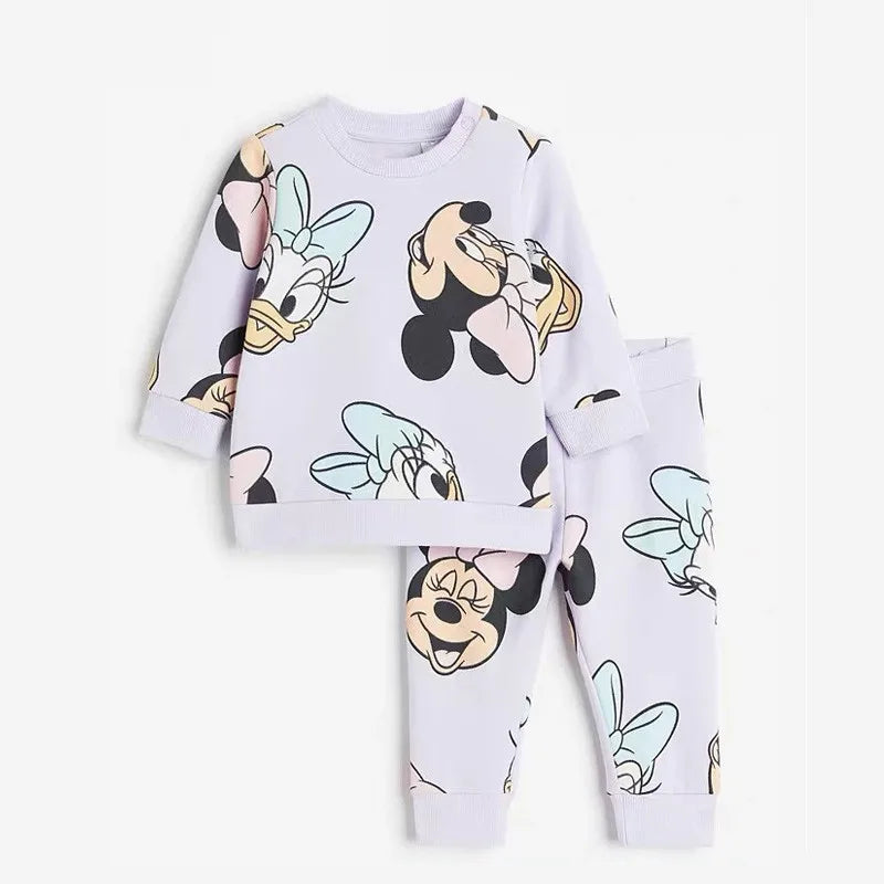 Ensemble de vêtements de dessins animés pour enfants et filles