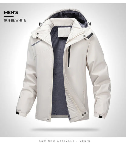 Veste épaisse imperméable et coupe-vent pour homme