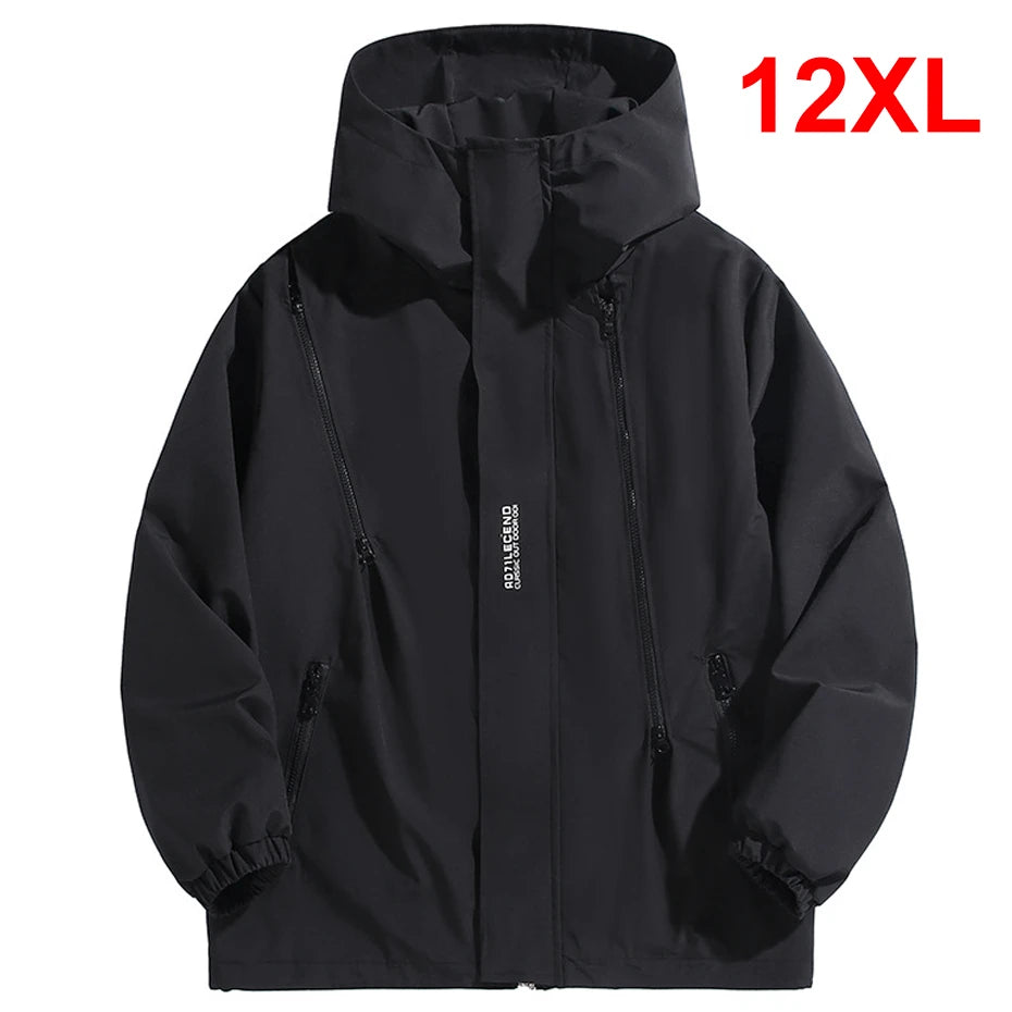 Veste coupe-vent imperméable homme grande taille 10XL 12XL