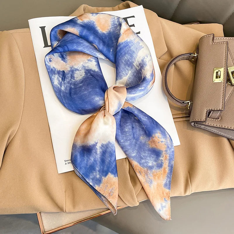 Foulard en satin de soie pour femme