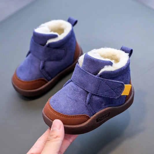 Chaussures d'hiver chaudes à semelles souples pour enfants