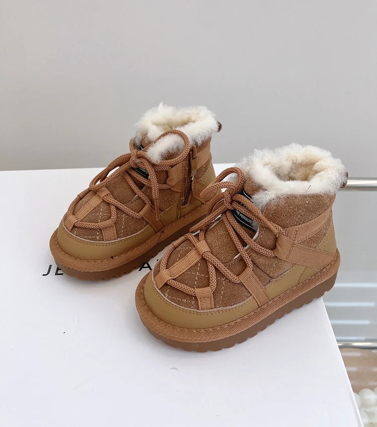 Bottes de neige antidérapantes d'hiver pour enfants