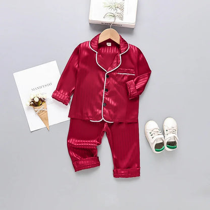 Pyjamas en soie pour enfants 0-4 ans