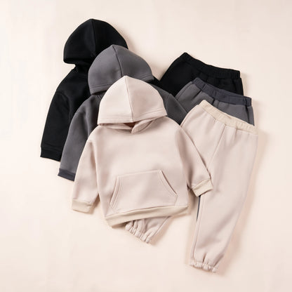 Ensemble 2 pièces sweat à capuche + pantalon pour enfants de 1 à 6 ans