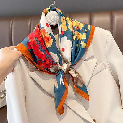 Foulard en satin de soie pour femme