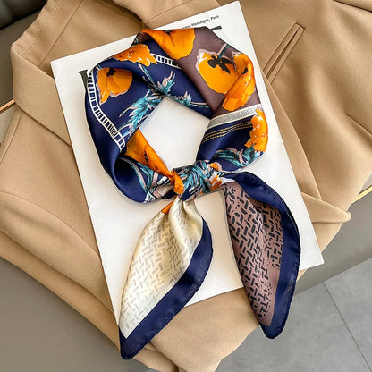 Foulard en satin de soie pour femme