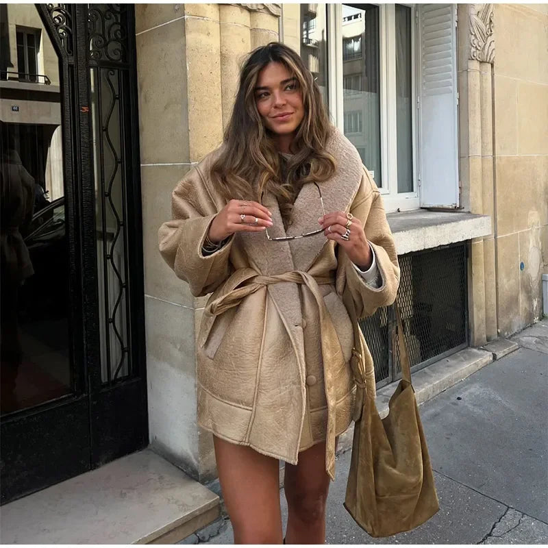 Manteau épais pour femme