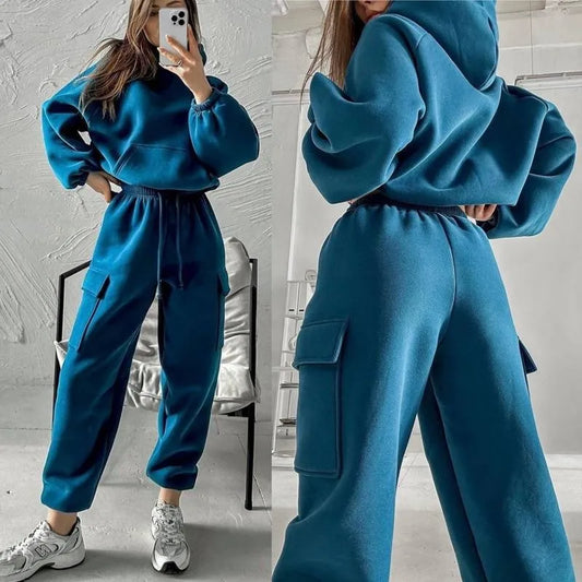 Ensemble sweat à capuche et pantalon pour femme