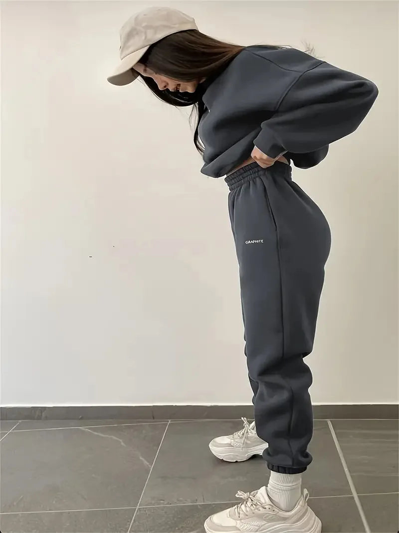 Ensemble sweat à capuche et pantalon pour femme