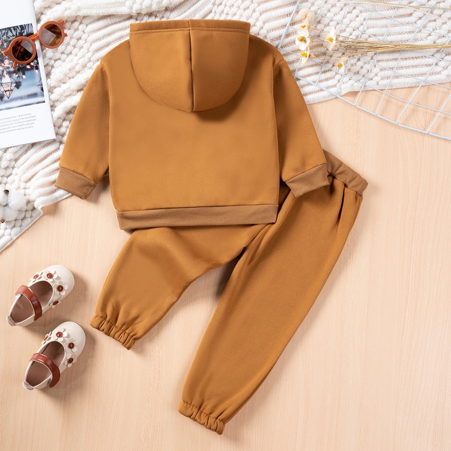 Ensemble 2 pièces sweat à capuche + pantalon pour enfants de 1 à 6 ans