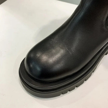 Bottes longues à semelles épaisses pour femmes