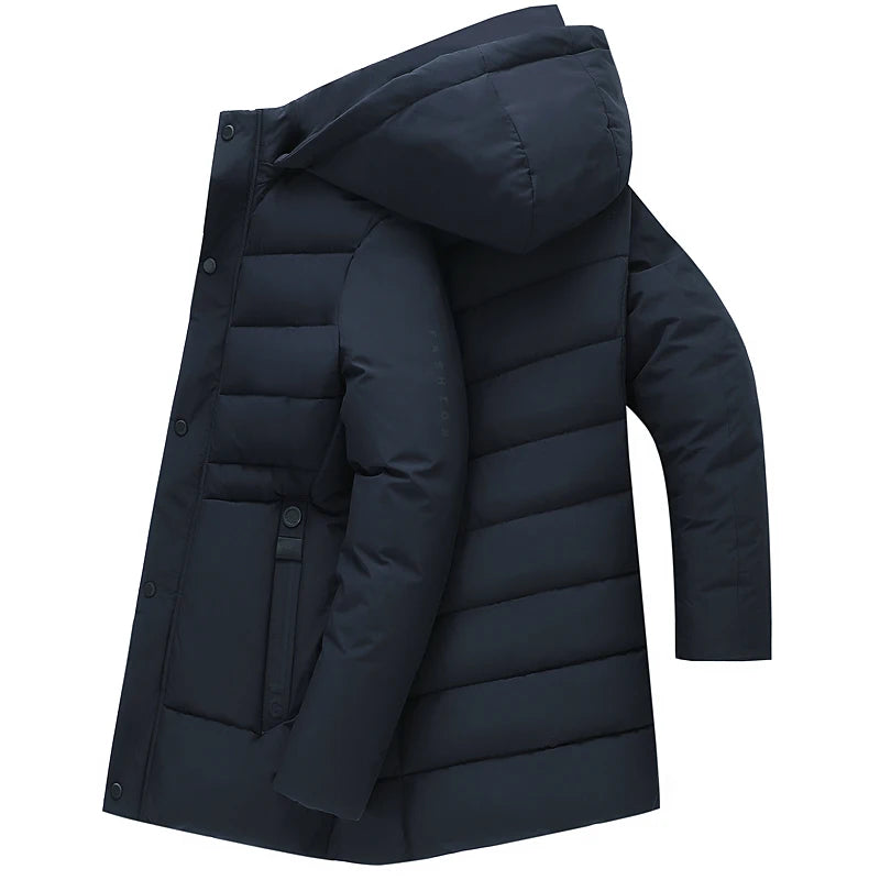 Manteau d'hiver chaud et épais en polaire pour homme