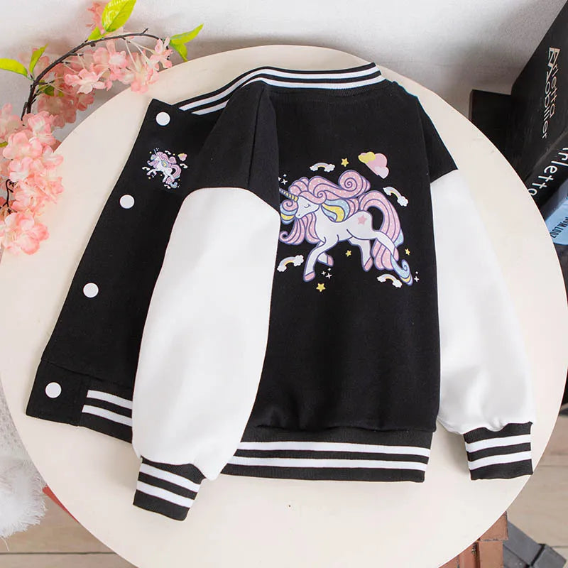 Cartoon jacket for girls 3-12 years old