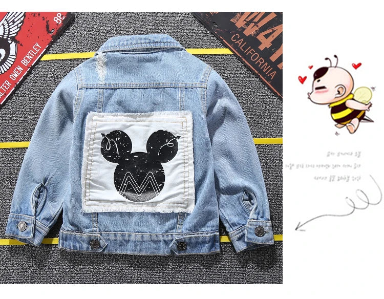 Veste en jean Mickey pour enfant