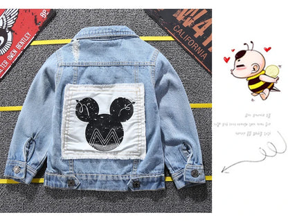 Veste en jean Mickey pour enfant