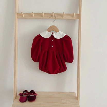 Red dress for baby girls from 3 months to 6 years