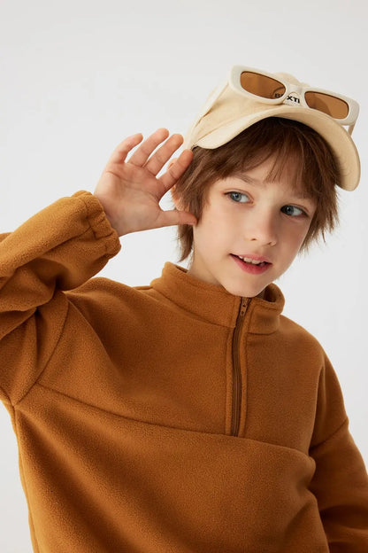 Ensemble de vêtements enfant en polaire pour garçons et filles de 1 à 5 ans