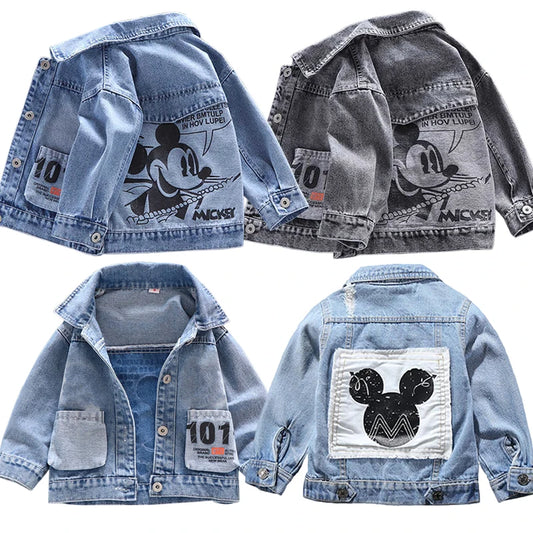 Veste en jean Mickey pour enfant