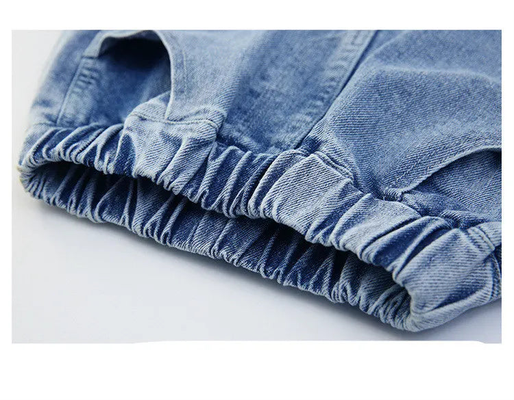 Jeans à jambe large pour fille de 5 à 14 ans