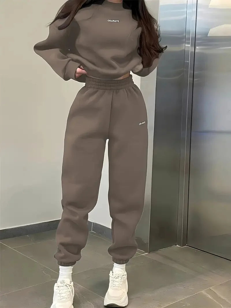 Ensemble sweat à capuche et pantalon pour femme