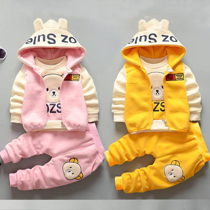 3-Piece Thick Felt Clothing Set for 1-5 Years Old Kids