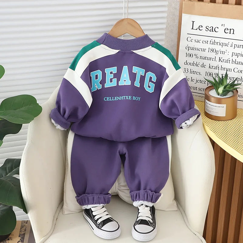 1-5 Years Old Kids Boys Cotton Clothing Sets Spring and Autumn