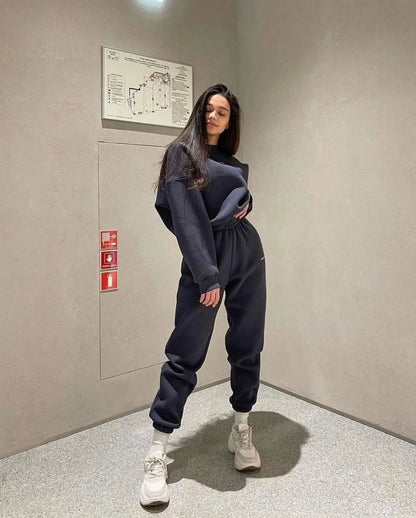 Ensemble sweat à capuche et pantalon pour femme