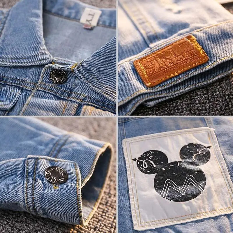 Veste en jean Mickey pour enfant